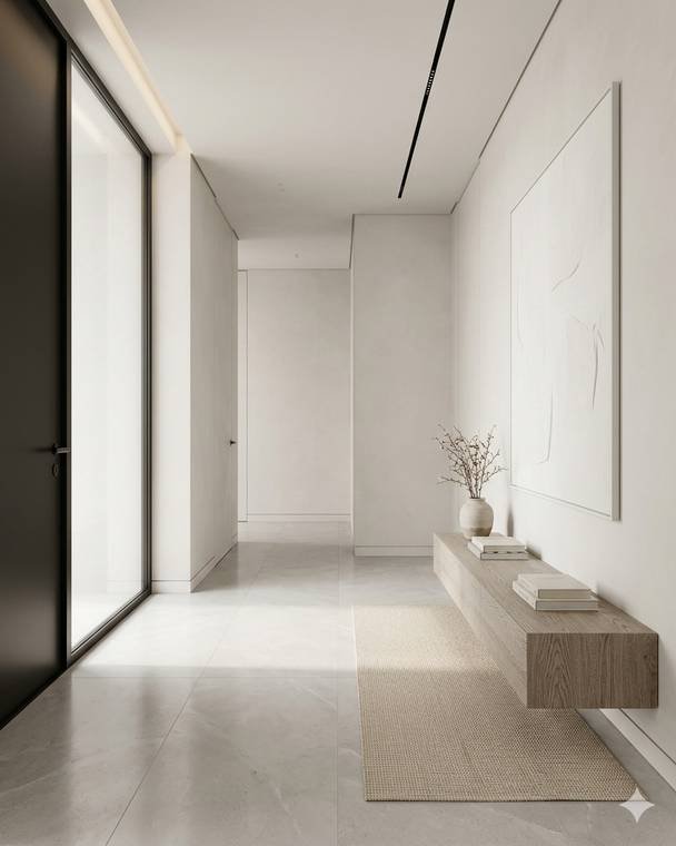 Minimalist style entry design study