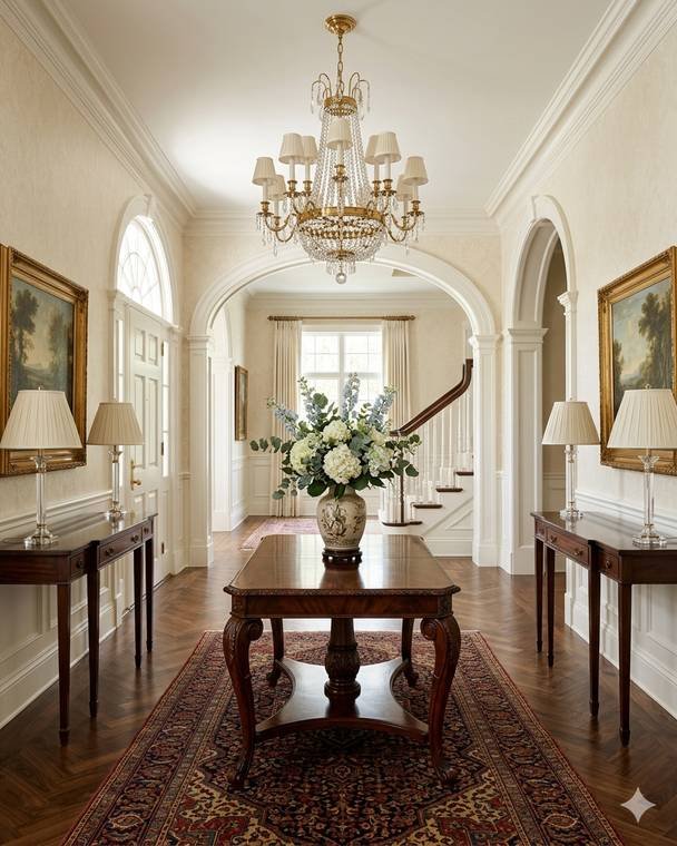 Traditional style entry design study